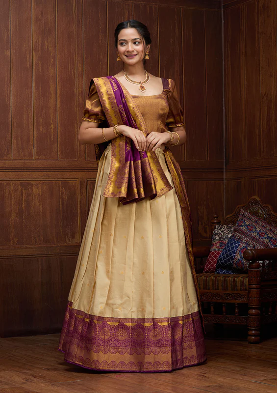 Silk Blend Lehenga Set